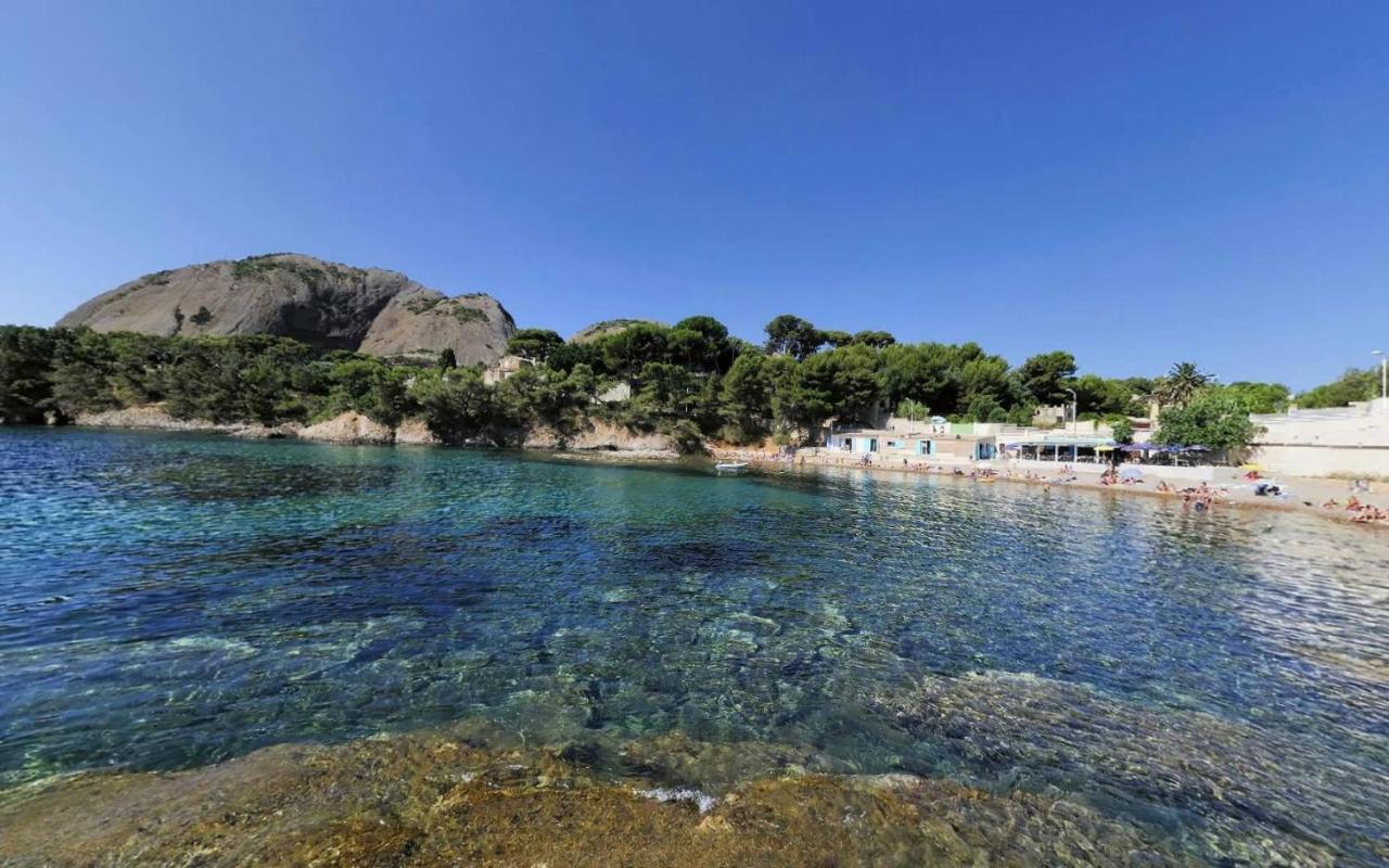 Logement Climatise Avec Jardin Et Parking Pour 2 Personnes En Bord De Plage La Ciotat Exterior photo